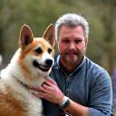 Client Daniel T. with his rescue dog, Luna.